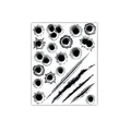 VDARK Auto Aufkleber 3D Einschusslöcher Vinyl Film Zeichen Film Versteckter Aufkleber PVC Wasserdicht Reflektierend für Lkw Körper Stoßstange Vorne Hinten Tür Kofferraum Kit Pac Pack von 1 (STICKER-A)
