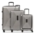 REDOLZ Essentials 14 Trolley Set 3-teilig ( S Exp. Front Pocket ) taupe Neu