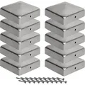 Viirkuja Pfostenkappe Post caps 9x9 cm 10 pieces 90x90 mm fence post metal fence post
