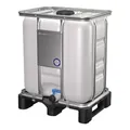kaiserkraft | IBC-Container mit UN-Zulassung | Volumen 300 l | natur | auf Kunststoffpalette