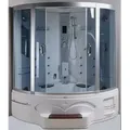DEKO VERTRIEB BAYERN Dampfdusche Luxus LED Dampfdusche+Whirlpool Kombi Duschtempel Komplettdusche 2025