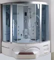 XXL Luxus LED Dampfdusche inkl. Whirlpool-SET Duschtempel Komplettdusche +OZON