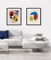 Bild "Patrischa", Abstrakt-Kunst-Gemälde-Figuren-Modern-Gesicht, (1 St.), HD Premium Poster-Druck inkl. Holzrahmen Farbe Rahmen: schwarz + Farbe Bild(er): bunt B/H: 50 cm x 70 cm