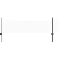 vidaXL Zaun mit Pfosten Grau 0,5 x 25 m Stahl 3336847