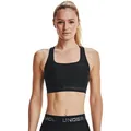 Under Armour Women's Armour Mid Crossback Sports Bra black jet gray (001) S