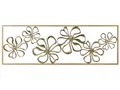 Wanddekoration Blumen Metall gold einteilig handgemacht Modern Cerium