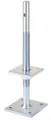 Alberts Pfostenträger, zum Aufschrauben, höhenverstellbar 100-230 mm, 80x80 mm