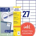 AVERY Zweckform Etiketten 3479 weiß 70,0 x 32,0 mm