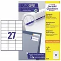 Avery Zweckform - Universaletikett Ultragrip 70 X 32 Mm (b X H) Nicht Wieder Abl√∂sbar Papier Weiß 2.700 Etik./pack.