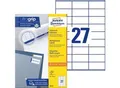 AVERY Zweckform Universal-Etiketten 3479, ultragrip, 70 x 32 mm, 2700 Stück