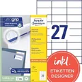 AVERY Zweckform 2.700 Etiketten 3479 weiß 70,0 x 32,0 mm