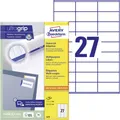Avery-Zweckform 3479 Universal-Etiketten 70 x 32mm Papier Weiß 2700 St. Permanent haftend Farblaserdrucker, Laserdrucker