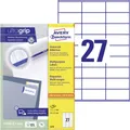Avery-Zweckform 3479 Universal-Etiketten 70 x 32 mm Papier Weiß 2700 St. Perm...