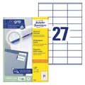 Avery Zweckform, Labels Avery 70 x 32mm, A4 (3479) 2.700 Etiketten / 100 Bögen