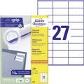 2700er Multipack Avery-Zweckform 3479 Universal-Etiketten 70 x 32 mm Papier Weiß