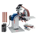 VEVOR Bandschleifmaschine, 72 x 2 Zoll Bandpolierer mit variabler Geschwindigkeit und VFD, 1500 W Messerschärfer mit 3 Schleifformen und 3 Schleifbändern für die Metallbearbeitung