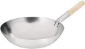 Vogue 32 cm Wok aus sanftem Stahl, Silber