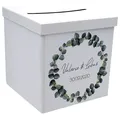 Briefbox Kartenbox Hochzeit Eukalyptus Geburtstag Personalisiertes Geschenk