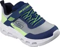 Skechers Sneakers 405125L-NVLM in Navy & White Textile / Synthetic / Lime Trim color size 30