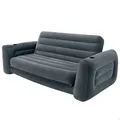 INTEX Aufblasbares Sofa mit Schlaffunktion für 2 Personen Max. 200kg (127x231x66 cm) Couchsofa aufblasbar mit Getränkehalterung (66552NP)