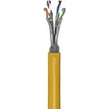 Goobay GHMT-zertifiziertes CAT 8.1 Verlegekabel, S/FTP (PiMF), Gelb (61127)