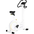 SportPlus I Crosstrainer I Heimtrainer mit Wattanzeige für Zuhause, Ellipsentrainer mit ca. 17 kg Schwungmasse, 24 Widerstandsstufen, Handpulssens... - Weiß