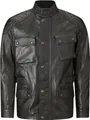 Belstaff Turner Motorrad Lederjacke, schwarz, M