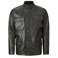 Belstaff Turner Motorrad Lederjacke, schwarz, Größe M für Männer