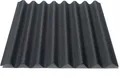 Onduline Easyline Dachplatte Wandplatte Bitumenwellplatten Wellplatte 1x0,76m - schwarz