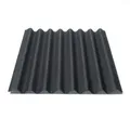 ONDULINE EASYLINE Black Sheet 1000mm x 760mm 2.6mm by ONDULINE (schwarz)