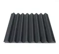 Onduline Dachpappe Dachplatte Easyline® Wellplatte Gartenhaus, Farbe: schwarz, wellig, 0.76 m² pro Paket, (1-St), Größe: 1000 x 760 x 2,6 mm, Profil: 95/38