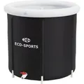 ECD Germany Eisbad Ø80 cm 350L Schwarz-Weiß aus Oxford-Gewebe