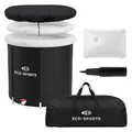 Eisbad Tonne Ø80cm 350L Eistonne Eisbadewanne Eisfass Faltbare Badewanne Tragbar