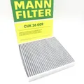 MANN-FILTER CUK26009 Innenraumfilter Aktivkohle passend für VW Golf 6 7 Caddy