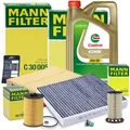 MANN INSPEKTIONSPAKET FILTERSATZ FÜR AUDI A3 Q3 SEAT SKODA VW GOLF 7 1.6 2.0 TDI