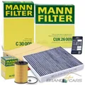 MANN INSPEKTIONSPAKET FILTERSATZ FÜR AUDI A3 Q3 SEAT SKODA VW GOLF 7 1.6 2.0 TDI