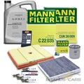 MANN INSPEKTIONSPAKET FÜR SKODA OCTAVIA 3 5E 1.2 TSI 86 PS / 63 kW CYVA CJZB 12-