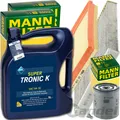 MANN FILTER INSPEKTIONSPAKET+5L ARAL 5W30 MOTORÖL passend für AUDI A3 VW SEAT