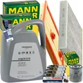 MANN INSPEKTIONSPAKET+1x5L ORIGINAL 0W-30 MOTORÖL passend für VW GOLF VII SKODA