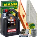 MANN INSPEKTIONSPAKET+1x5L MOTUL 5W30 MOTORÖL passend für VW GOLF VII TOURAN 5T
