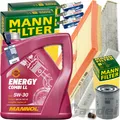 MANN INSPEKTIONSPAKET+5L MANNOL 5W30 MOTORÖL passend für VW GOLF VII AUDI 1.0TSI