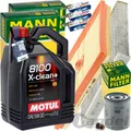 MANN INSPEKTIONSPAKET+5L MOTUL 5W30 MOTORÖL passend für VW GOLF VII AUDI 1.0TSI