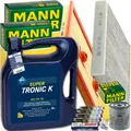 MANN INSPEKTIONSPAKET+1x5L ARAL 5W-30 MOTORÖL passend für AUDI A3 SEAT LEON VW