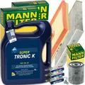 MANN INSPEKTIONSPAKET+5L ARAL 5W-30 MOTORÖL passend für SEAT LEON VW 1.0 TSI