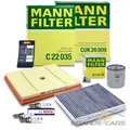 MANN INSPEKTIONSPAKET FÜR AUDI A3 Q2 SEAT SKODA VW GOLF 7 T-ROC TOURAN 1.0 TSI