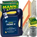 MANN INSPEKTIONSPAKET+5L ARAL 5W30 ÖL passend für SEAT LEON SKODA OCTAVIA III