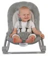 Babywippe B-Rocker grau, Babyschaukel mit Musik, Vibration und Spielebogen