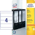 AVERY Zweckform Ordneretiketten L4761-25 weiß, 30 Blatt