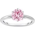 Fingerring THOMAS SABO "Schmuck Silber 925 Ring Solitär, TR2474-051, TR2474-414" Gr. 56, bunt (silberfarben, pink, pink), Fingerringe, Damen, 56, Silber 925 (Sterlingsilber), 2mm, mit Zirkonia (synth.)