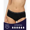 Nur Die Periodenslip Alles Geregelt Panty extrastark Menstruationsunterwäsche wiederverwendbar schwarz 44-46